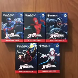 SDCC 2025 Magic The Gathering x Spider-Man Complete Welcome Deck Set (5) - Image 1