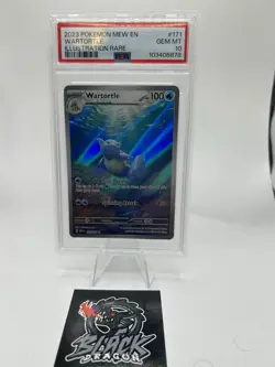 2023 POKEMON MEW EN-151 ILLUSTRATION RARE #171 WARTORTLE PSA 10 - Image 1