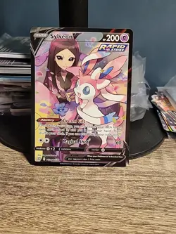 Pokemon TCG Sylveon V Full Art Brilliant Stars Trainer Gallery Holo PACK FRESH! - Image 1