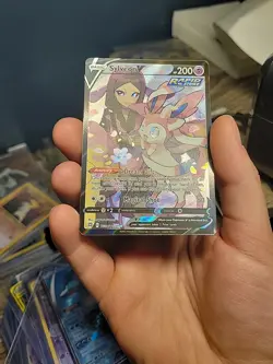 Pokemon TCG Sylveon V Full Art Brilliant Stars Trainer Gallery Holo PACK FRESH! - Image 5