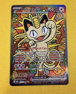 Meowth Ex 121/088 Me03: Pokemon Mega Evolution Perfect Order - SIR - Ships Fas - Image 1