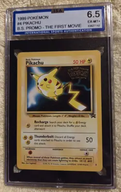 #4 Pikachu B.S. Promo- The First Movie 1999 Pokemon Card - Image 1