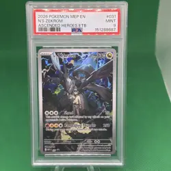 2026 POKEMON MEP EN-ME BLACK STAR PROMO #031 N'S ZEKROM PSA 9 - Image 1