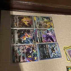 Pokemon TCG Jolteon, Espeon, Umbreon GX V VMAX Full Art Foil Lot - 6 Cards - Image 3