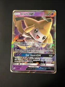Pokemon 2019 Unified Minds Jirachi GX Ultra Rare Full Art Holo 79/236 - NM - Image 1