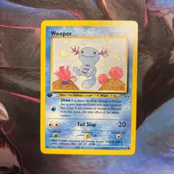 Pokemon Wooper 71/75 Neo Discovery 1st Edition Common Regular 2001 Card LP+ - Image 1