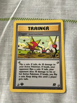 Pokemon TCG Digger Team Rocket 75 Regular 1st Edition Uncommon LP - Image 1