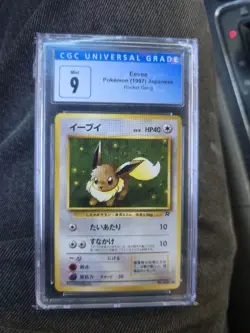 Pokemon Japanese Team Rocket Non Holo Eevee #133 Cgc 9 - Image 1