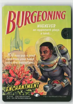 Burgeoning (showcase) Special Guests Edge of Eternities Magic The Gathering NM - Image 1