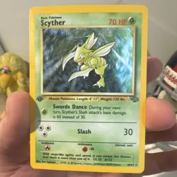 Pokemon Scyther Jungle 10/64 Holo 1st Edition 70 HP Basic Card - Image 1