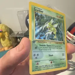 Pokemon Scyther Jungle 10/64 Holo 1st Edition 70 HP Basic Card - Image 2