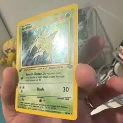 Pokemon Scyther Jungle 10/64 Holo 1st Edition 70 HP Basic Card - Image 4