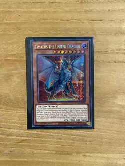 Yugioh Timaeus The United Dragon MP23-EN003 Secret Rare 1st Ed NM - Image 1