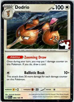 Dodrio 085/165 Prize Pack Series Cards Rare NM Holo - Image 1