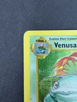 Shadowless Venusaur 15/102 Holo Base Set Pokemon Card Vintage WOTC HP DMG - Image 2