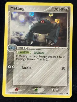 Metang 44/101 Reverse Holo EX Hidden Legends Pokemon Card Vintage - Image 1