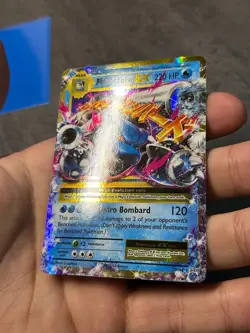 Pokemon TCG Mega-Blastoise-EX Evolutions Holo Card 22/108 - Image 4