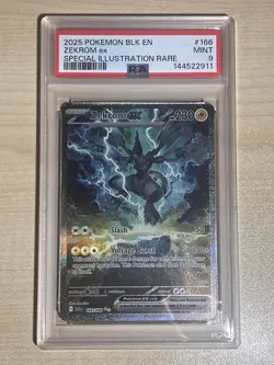 2025 Pokemon Zekrom ex 166/086 - Black Bolt - SIR Mint Rare Pokemon Card PSA 9 - Image 1