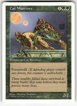 CAT WARRIORS # MTG FIFTH EDITION - Image 1