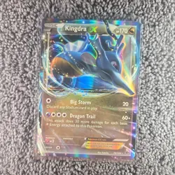 Pokemon TCG Kingdra EX Fates Collide Holo Card 73/124 MP Rare - Image 1