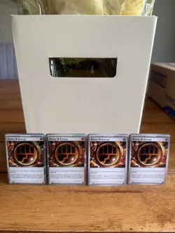 Pokemon Rock Fighting Energy POR 087/088 Holo & common Perfect Order 4 cards - Image 1