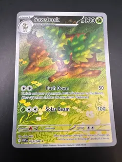 Sawsbuck 092/086 White Flare Illustration Rare English Pokemon Card English - Image 1