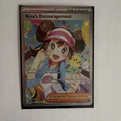 Pokemon Rosa's Encouragement Full Art Holo Trainer-Supporter Card 123/088 - Image 1