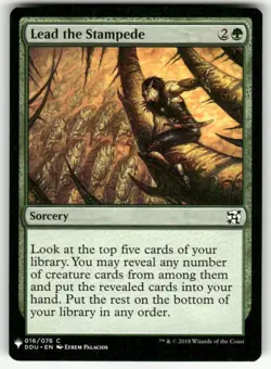 LEAD THE STAMPEDE #16 MTG THE LIST REPRINTS - Image 1
