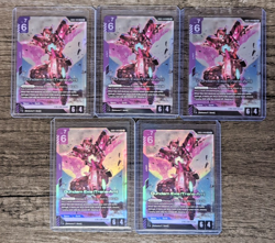 Gundam Exia Trans-Am LR (5 Cards) GD03-049 Steel Requiem Legend Rare - Free Ship - Image 1
