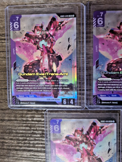 Gundam Exia Trans-Am LR (5 Cards) GD03-049 Steel Requiem Legend Rare - Free Ship - Image 3