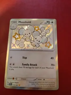 Maushold 210/091 Sv: Paldean Fates Shiny Rare Holo Card Mint/Nm Condition - Image 1