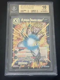 Dragon Ball Super Card Game Ss Gotenks Absolute Unison Bt10-033 Beckett 10 - Image 1