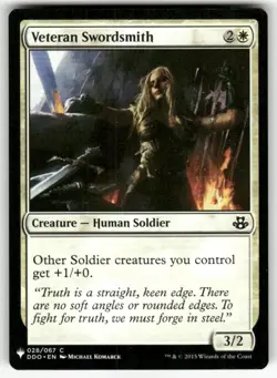 VETERAN SWORDSMITH #28 (COMMON) MTG THE LIST REPRINTS - Image 1