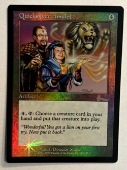 Quicksilver Amulet - FOIL - Urza’s Legacy 1999 NM - Magic The Gathering - Mtg - Image 1