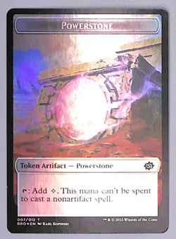 Construct // Powerstone - Foil - Double-sided Token - The Brothers' War (BRO) - Image 2
