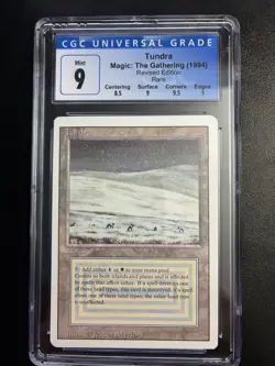 1994 CGC 9 Magic the Gathering Tundra Revised Dual Land MTG EDH Legacy - Image 1