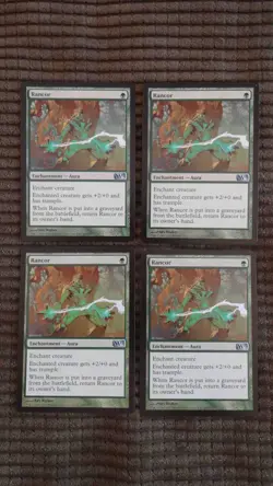 Magic: the Gathering / MtG Rancor x4 M13 - Image 1