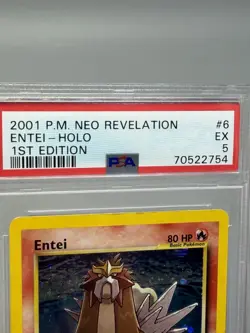 2001 POKEMON NEO REVELATION 1ST ED #6 ENTEI-HOLO PSA 5 - Image 3