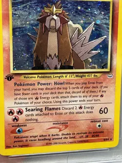 2001 POKEMON NEO REVELATION 1ST ED #6 ENTEI-HOLO PSA 5 - Image 5