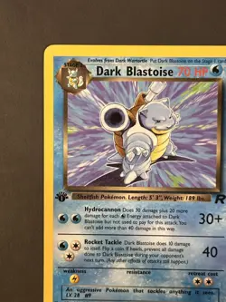 Pokemon TCG Dark Blastoise 20/82 Rare Non-Holo Card 1st Edition - Image 5
