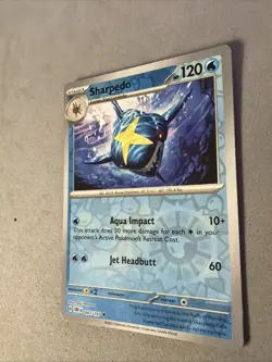 Pokemon TCG * SV Obsidian Flames * 47/197 Sharpedo REVERSE HOLO Uncommon * NM - Image 2