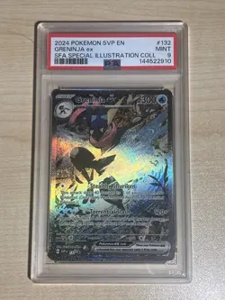 2024 Pokemon TCG Greninja ex 132 PSA 9 Scarlet & Violet Black Star Promo - Image 1