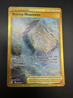 Pokemon TCG Stormy Mountains Evolving Skies 232/203 Holo Secret Rare - Image 1