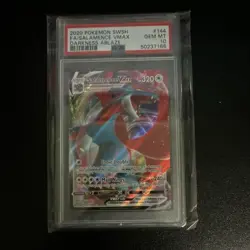 Pokemon Salamence VMAX 144/189 Darkness Ablaze Ultra Rare Holo PSA 10 320 HP - Image 1