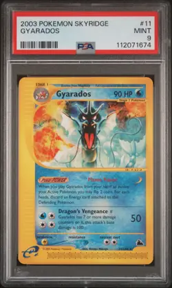2003 POKEMON SKYRIDGE #11 GYARADOS PSA 9 - Image 1