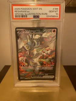 2025 Pokemon White Flare Reshiram EX Special Illustration Rare PSA 10 - Image 1