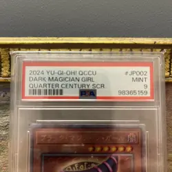 PSA 9 Yu-Gi-Oh Dark Magician Girl QCCU-JP002 Quarter Century Secret Rare - Image 2