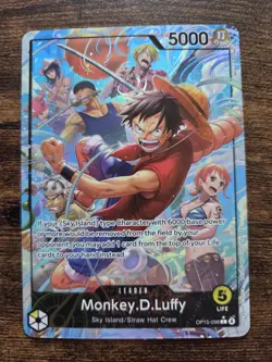 One Piece Monkey D. Luffy Alt Art OP15-098 L Adventure on KAMI's Island English - Image 1