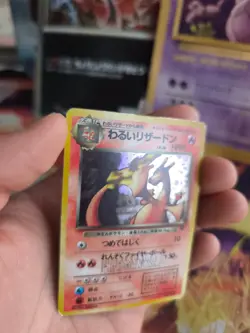 Pokemon Karte Card dark Charizard Glurak Team Rocket Holo japanese Exc Swirl - Image 2