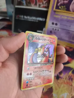 Pokemon Karte Card dark Charizard Glurak Team Rocket Holo japanese Exc Swirl - Image 4